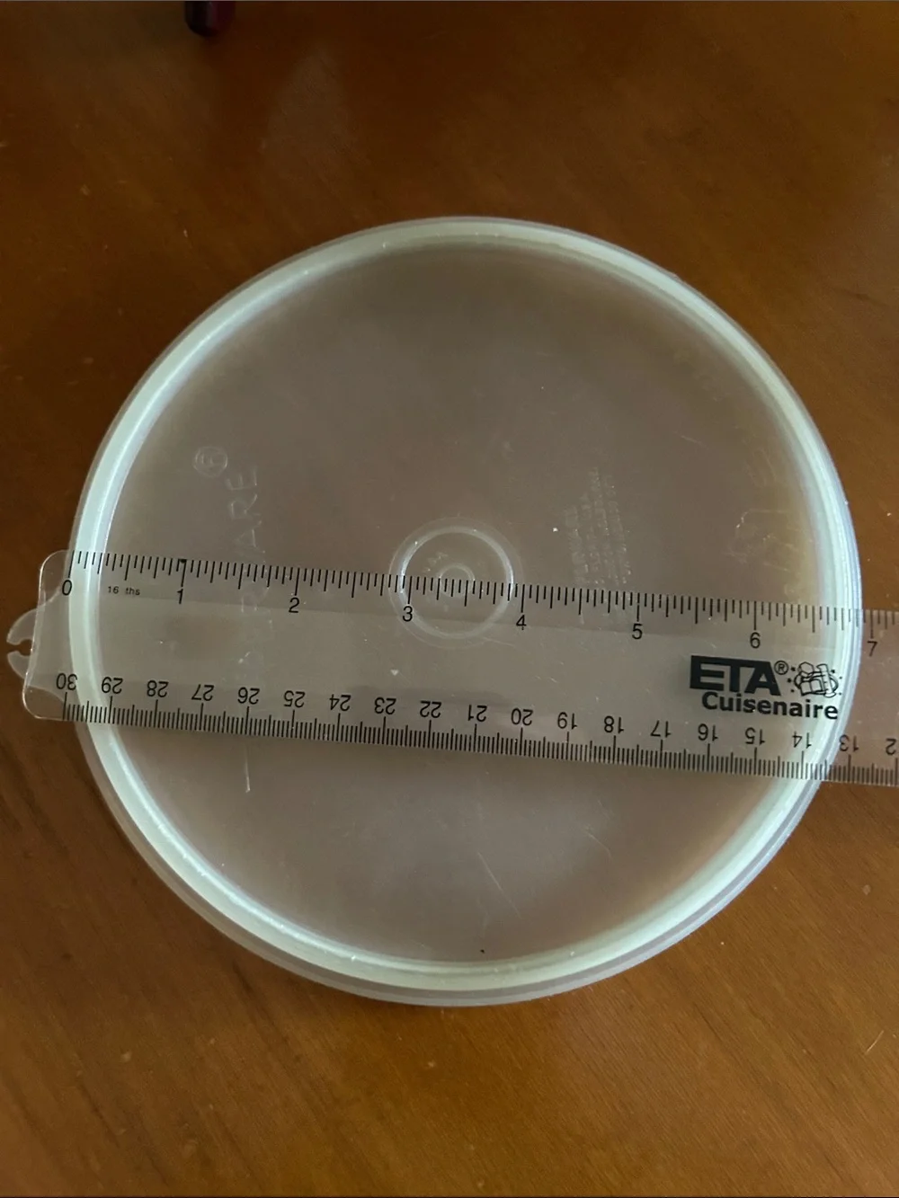 Vintage Tupperware Translucent Round Storage Lid